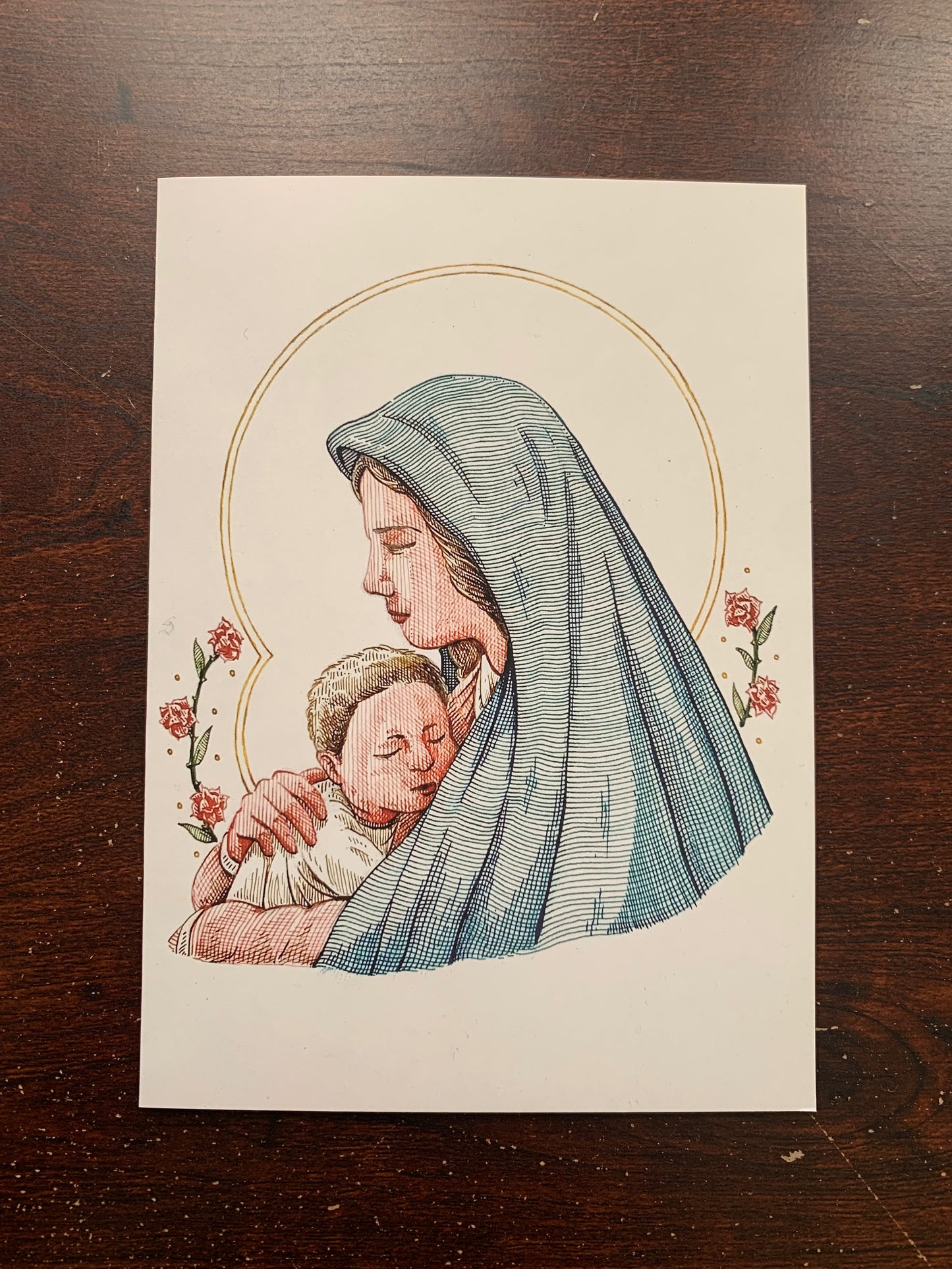 Madonna & Child Greeting Card 5x7 (Set of 5)